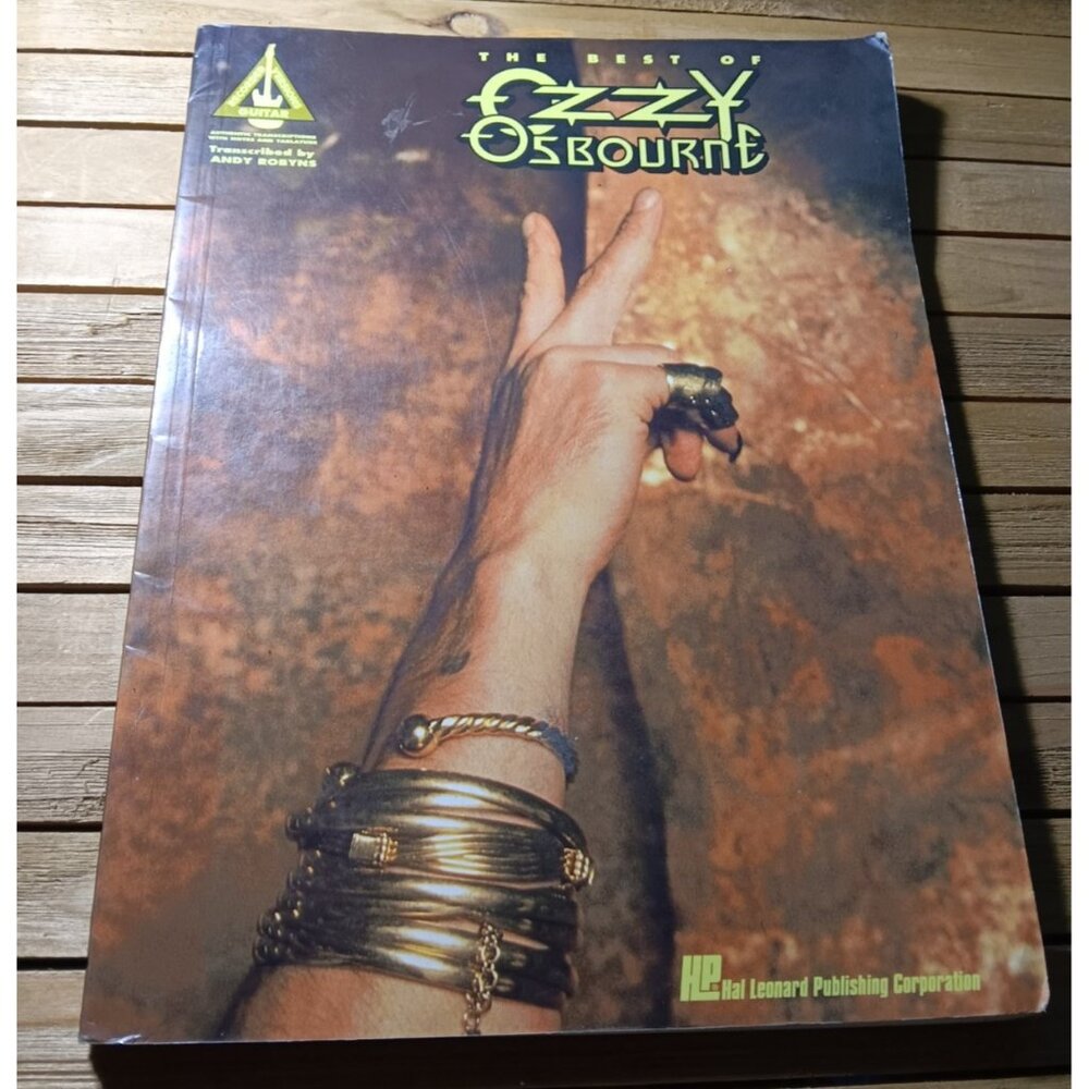 VTG The Best of Ozzy Osbourne 1993 Heavy Metal Guitar Tab Book Tablature Music